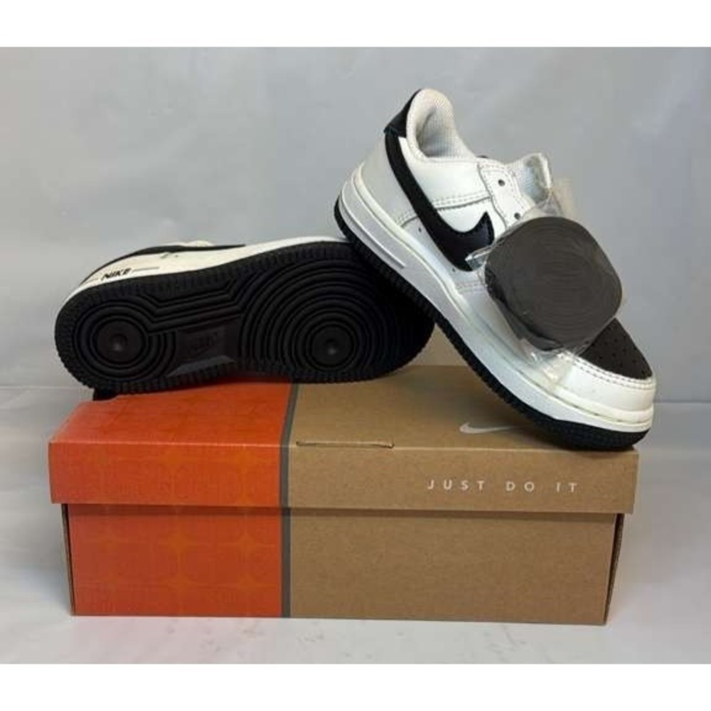 Nike Force 1 (PS) Sneakers White/Black Unisex Toddler Size 11C (308936-103)
